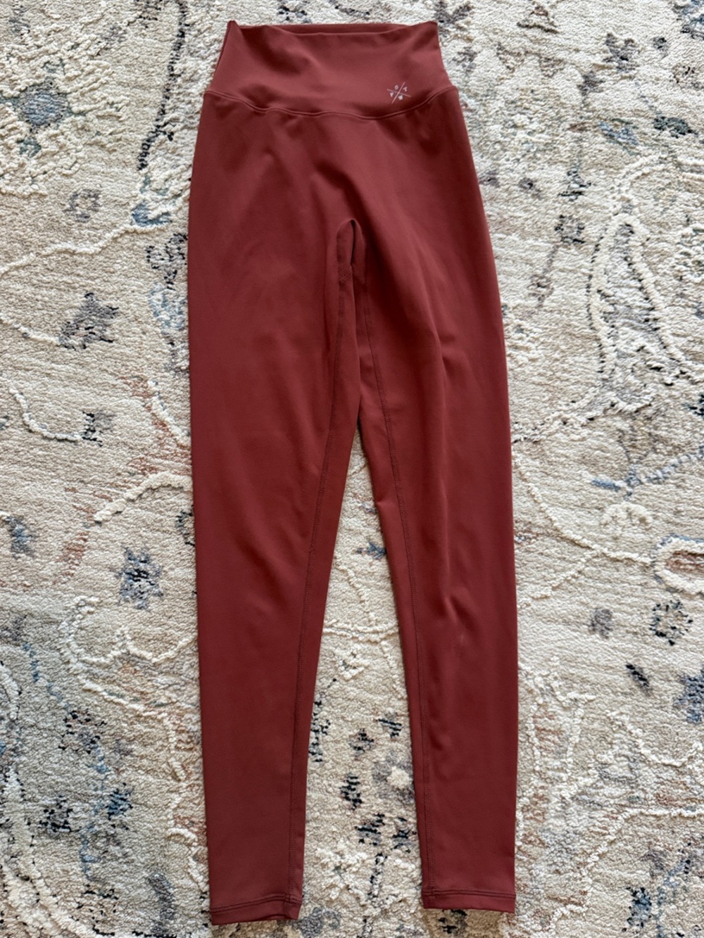 P'tula High-Waist Leggings in Rusty Red